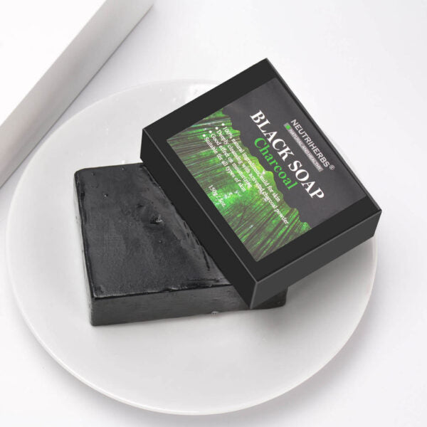 Charcoal Black Soap For Acne and Blackheads