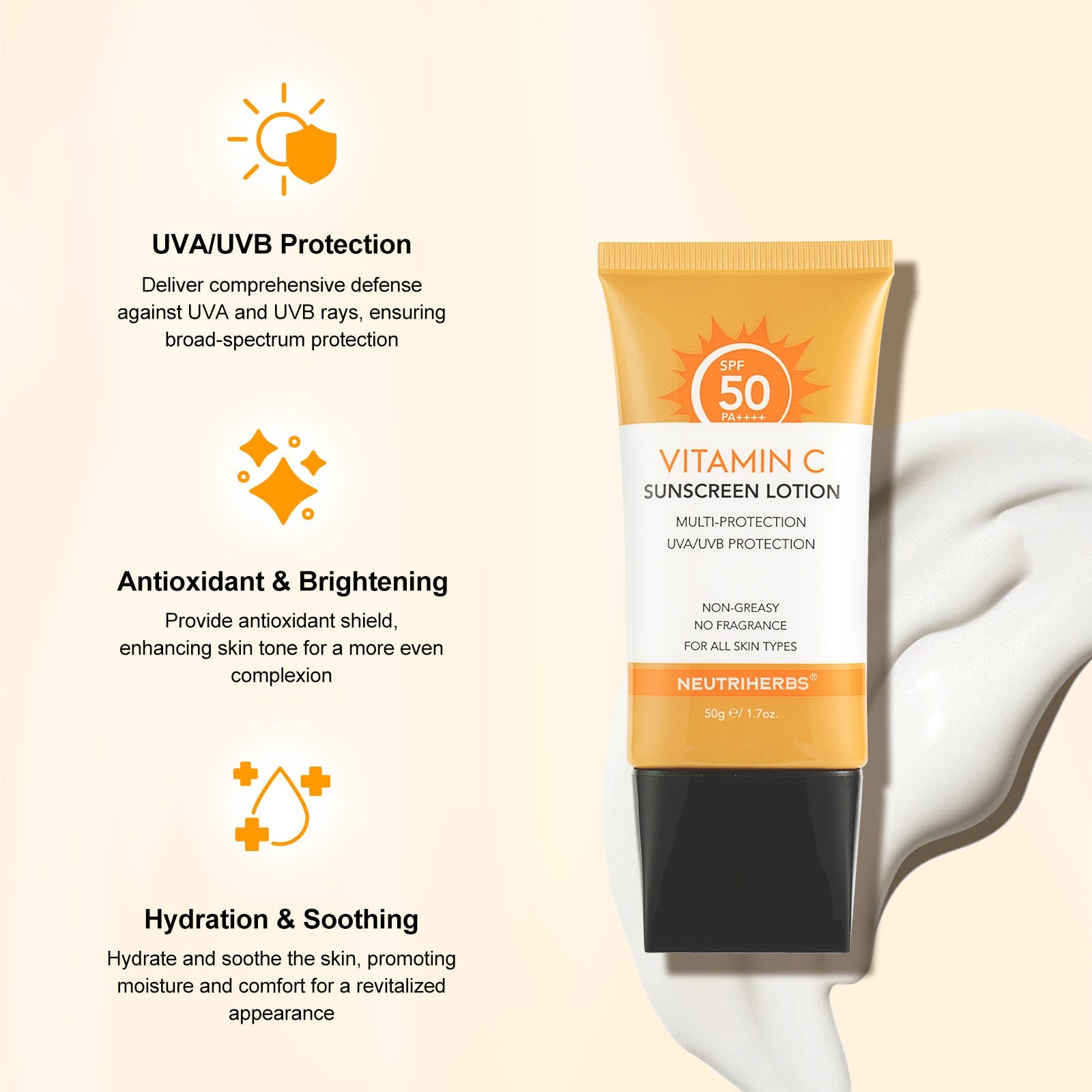 Vitamin C Sunscreen SPF50